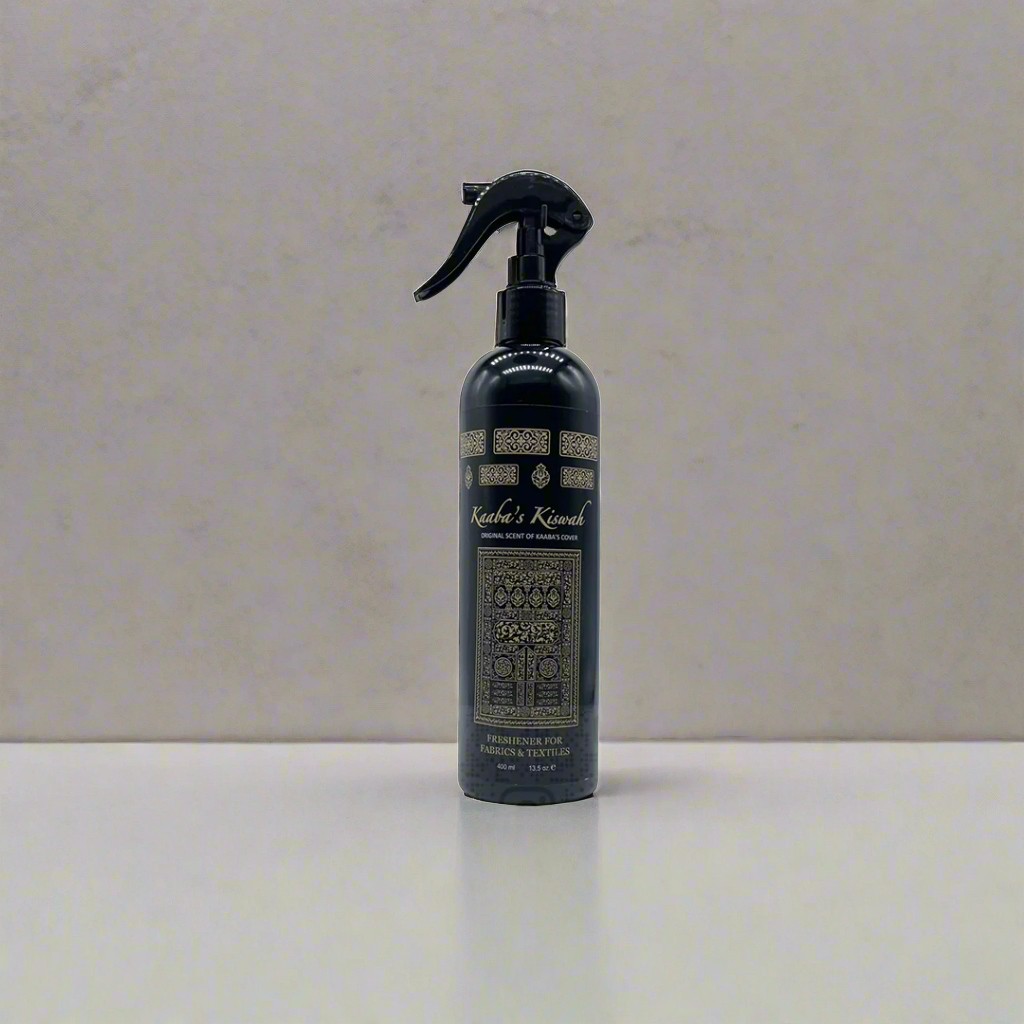Premium Kaaba Kiswah Inspired Room Spray - Luxurious Arabian Fragrance for Home & Office - Perfect for Relaxation, Meditation & Spiritual Ambiance