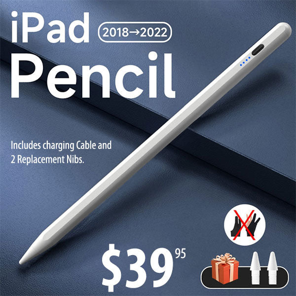 Apple Pencil Stylus for iPad (2018 & Newer Models) - Precise Drawing & Note Taking - Perfect for Artists, Students & Professionals - Works with iPad Pro/Air/Mini