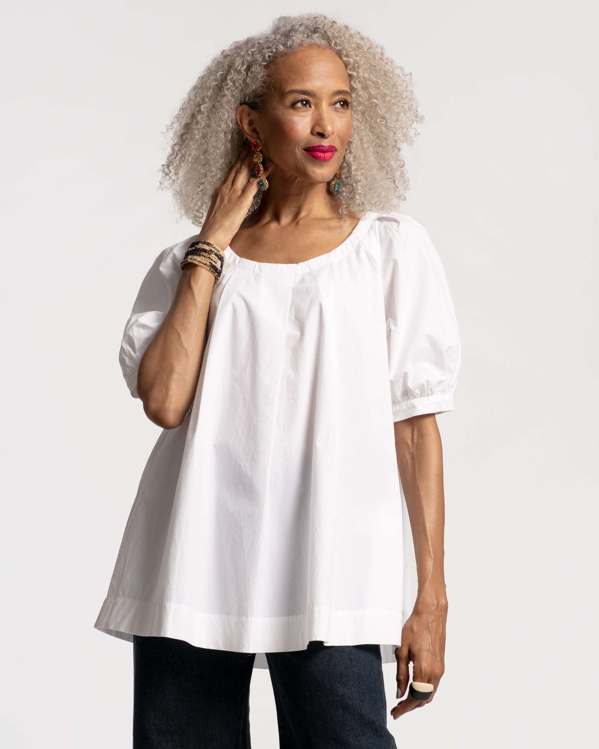 Zonda Women's Fashion Top - Soft White Blouse for Casual & Office Wear | Elegant & Comfortable Daily Outfit