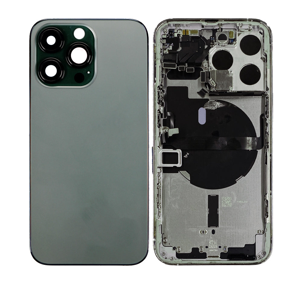 Original iPhone 13 Pro Housing Replacement with Back Glass Cover & Small Parts - No Logo (Multiple Colors Available) - DIY Repair Kit for Screen & Camera Protection