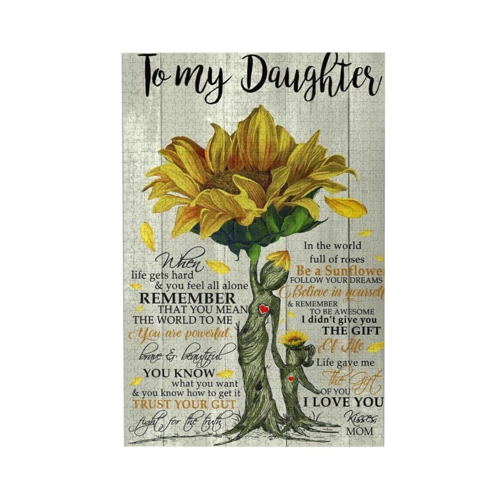 500-Piece Sunflower Jigsaw Puzzle for Adults & Teens - Fun Family Game, Unique Gift for Daughter, Home Decor Puzzle - Perfect for Relaxation, Birthday Gifts & Living Room Wall Art