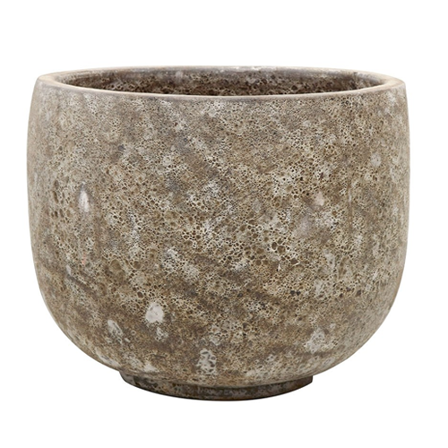 Lava Rock Bowl - Extra Large Outdoor Planter Pot with Built-in Light for Garden, Patio, and Landscape Decor | Perfect for Succulents, Flowers, and Plants