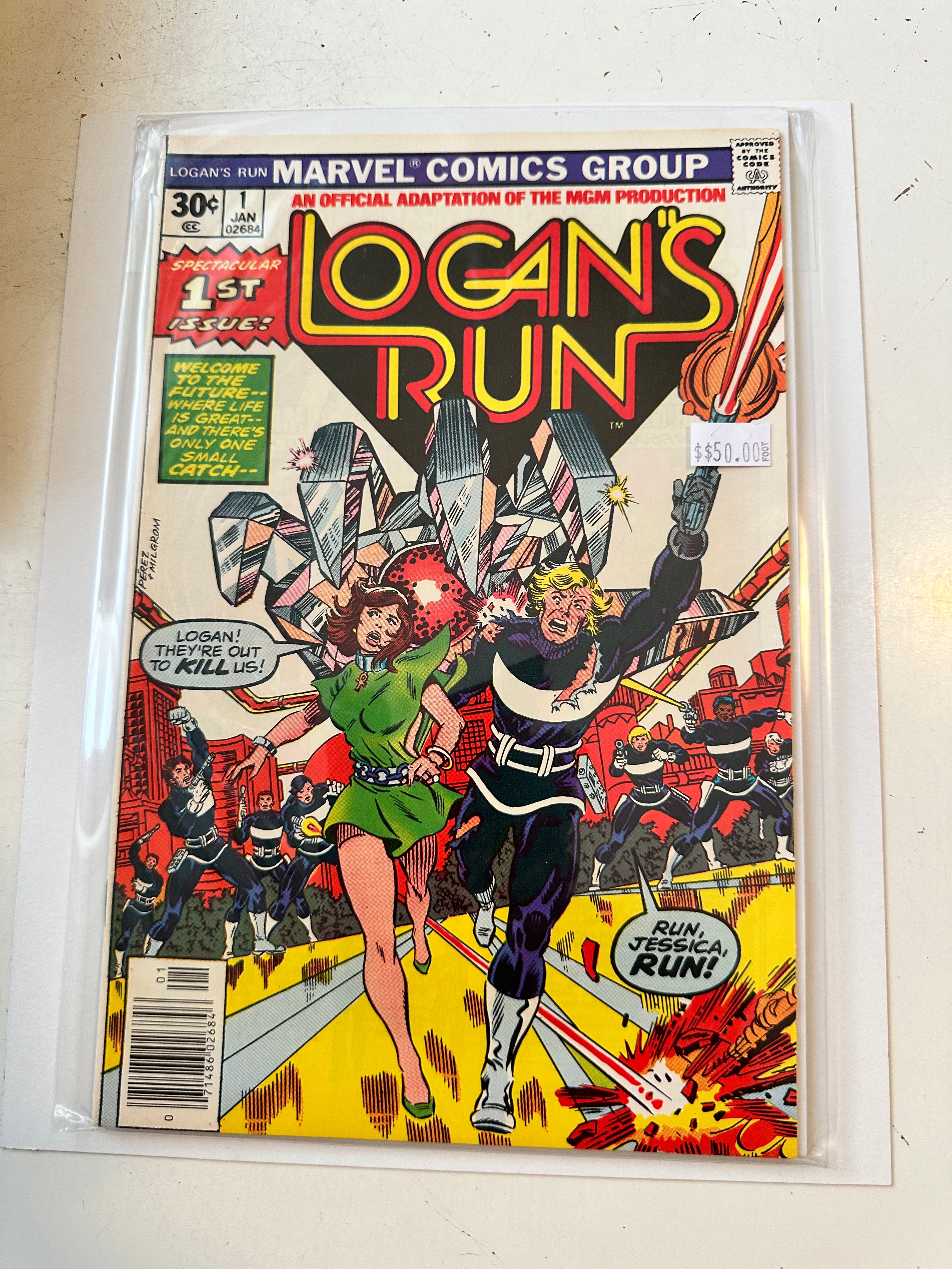 Logan's Run #1 High Grade Comic Book 1976 - Rare Collectible Edition | Perfect for Comic Book Collectors & Sci-Fi Fans
