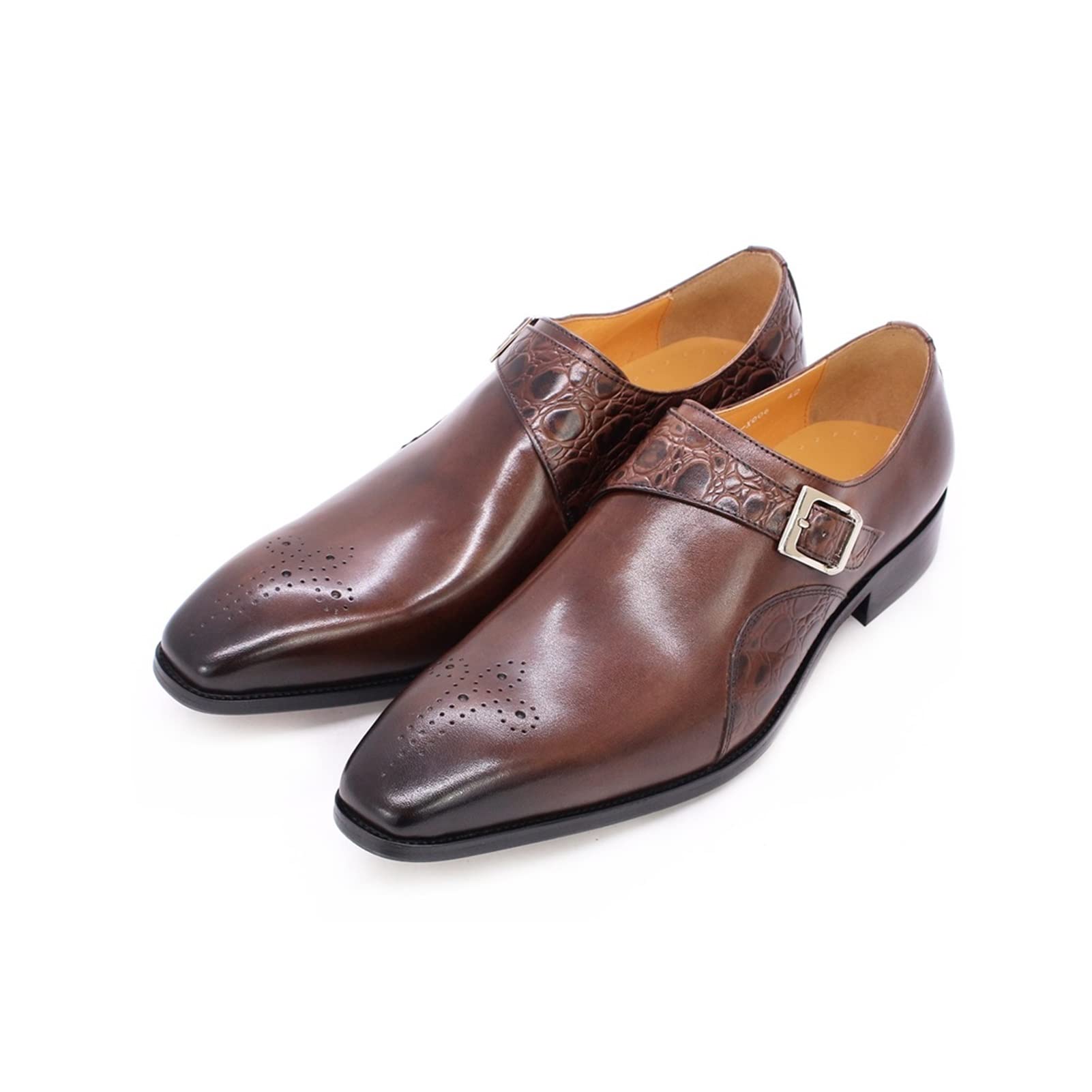 Premium Men's Dress Shoes - Genuine Cow Leather & PU Handmade Formal Business Shoes for Wedding & Office | Comfortable & Stylish Men's Dress Footwear for Professional & Special Occasions