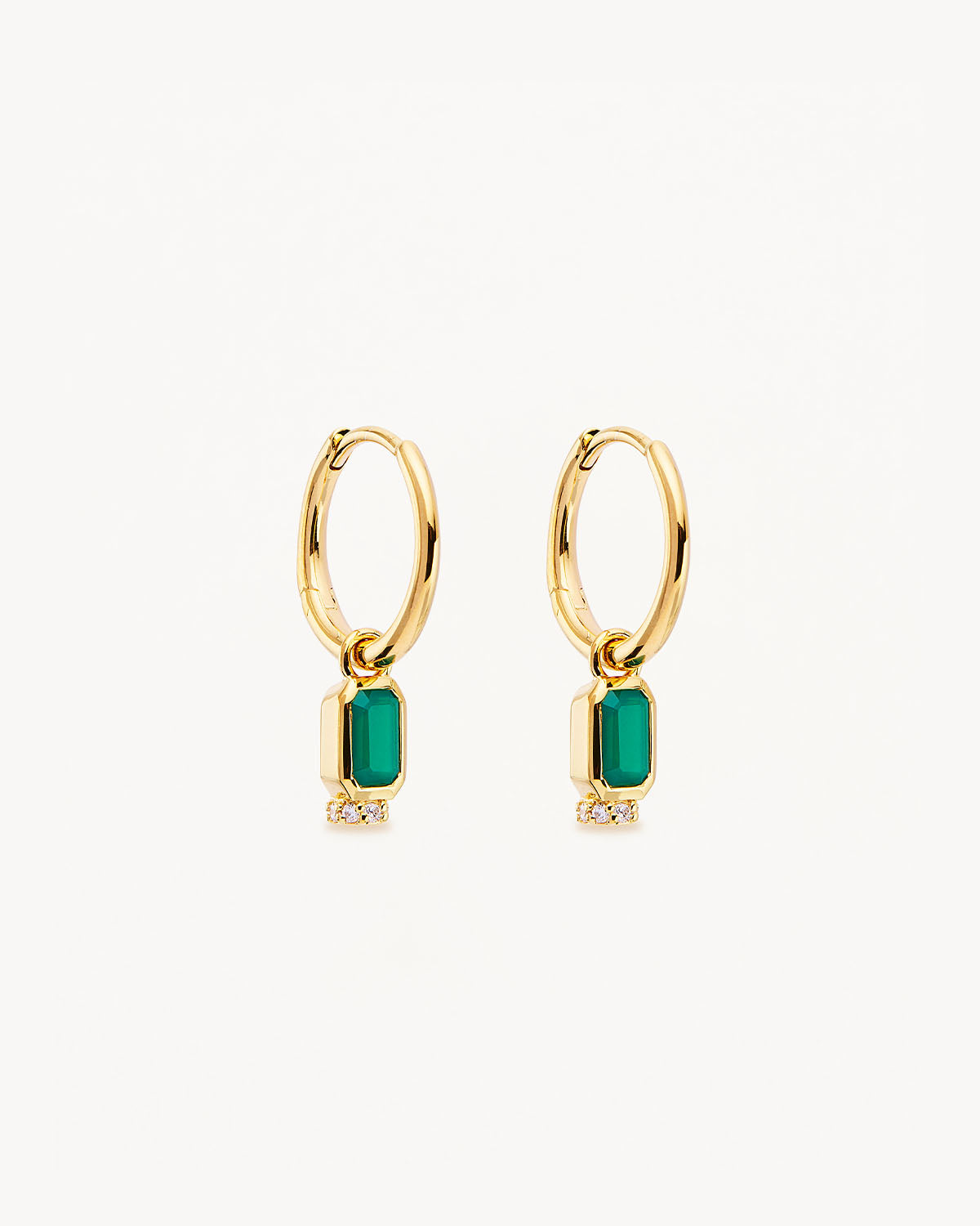 18K Gold Vermeil Strength Within Hoops - Elegant Dainty Huggie Earrings for Women, Hypoallergenic & Tarnish Resistant - Perfect for Everyday Wear, Date Night & Special Occasions