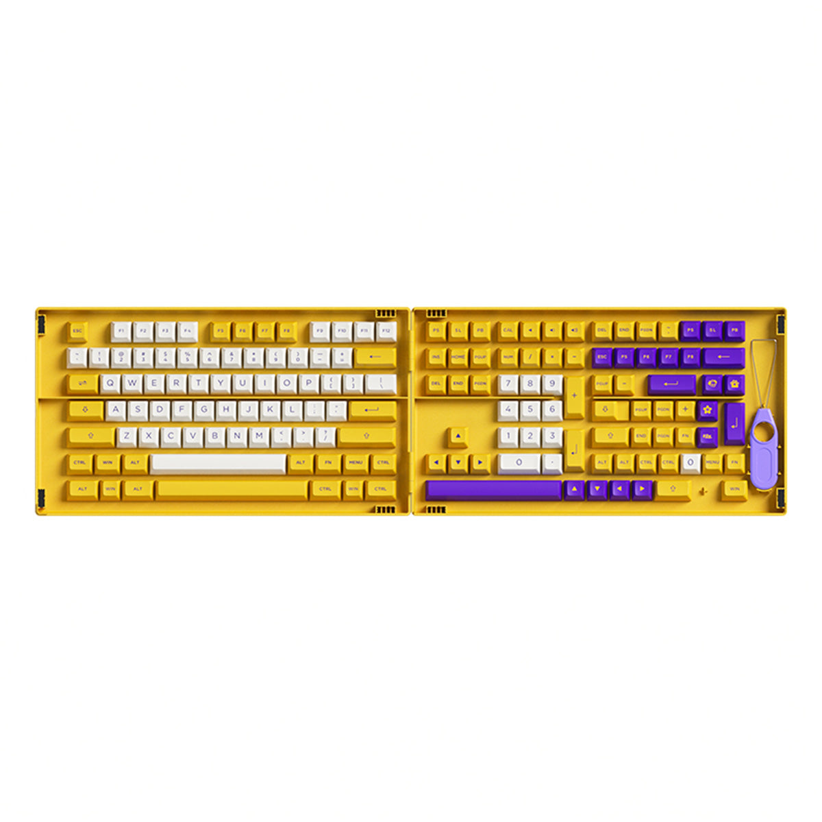 Akko Los Angeles ASA Profile PBT Double Shot 178-Piece Keycap Set - Durable & Vibrant for Mechanical Keyboards (Gaming, Typing, Office Use)