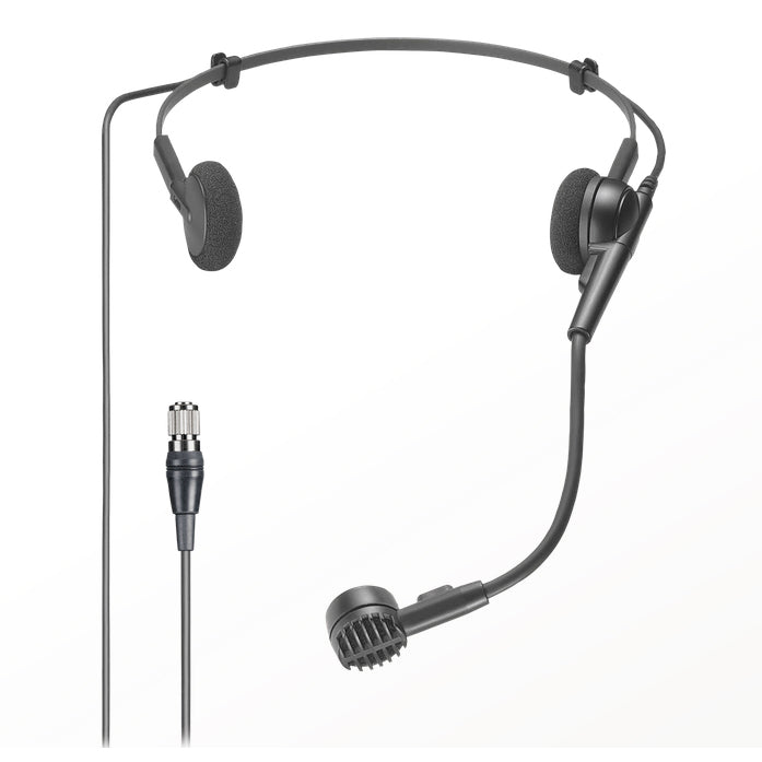 Audio Technica PRO 8HEx Professional Headworn Microphone with CH Style 4-Pin Screw Connector - Ideal for Live Performances, Broadcasting & Public Speaking