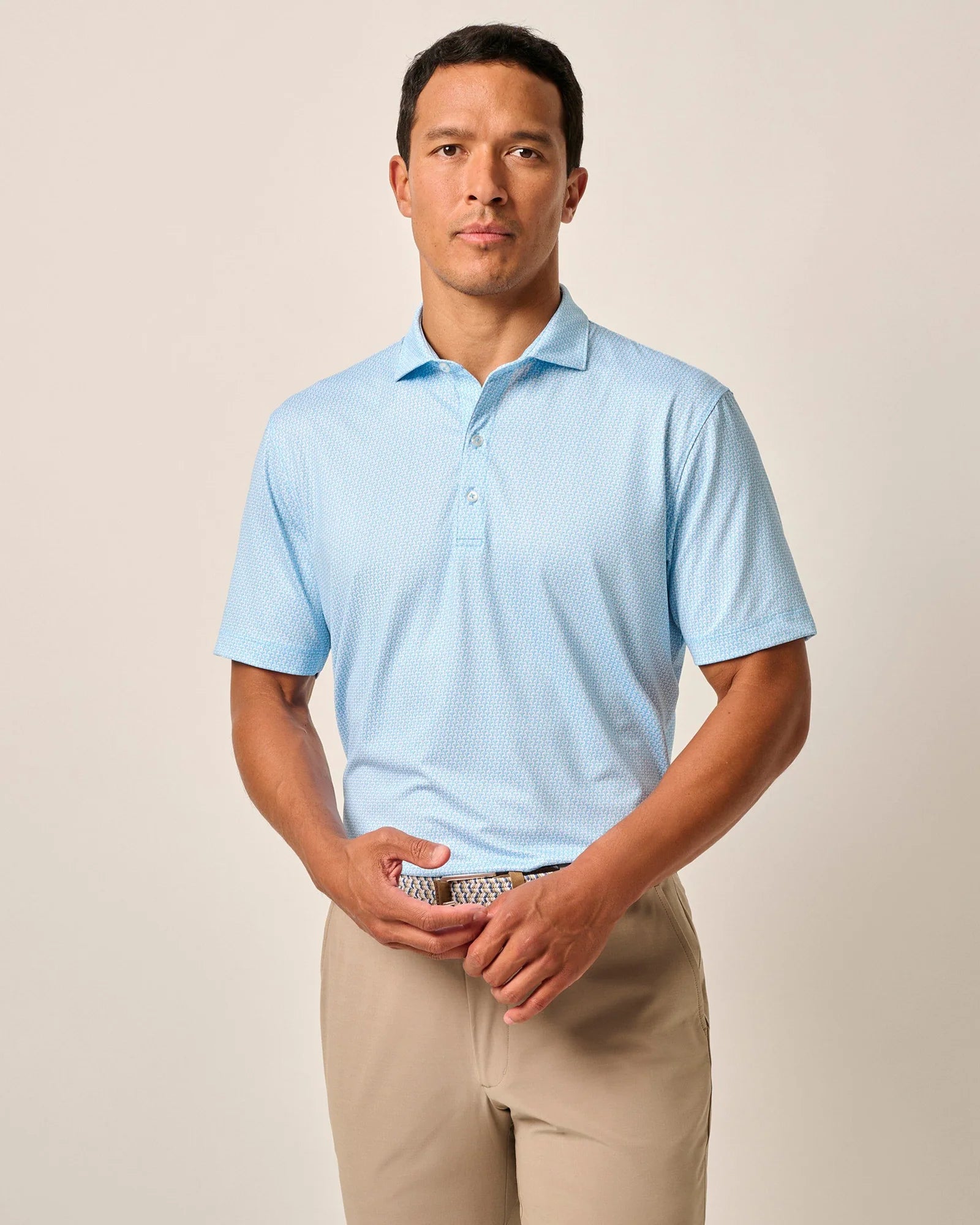 Johnnie O Island Times Performance Polo Shirt for Men - Breathable Quick-Dry Golf & Casual Wear - Majorca Style Summer Shirt for Outdoor Activities & Travel