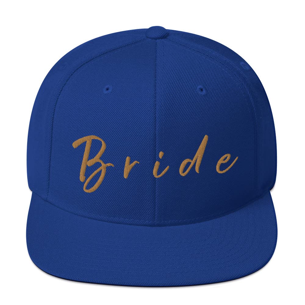 Bride Embroidered Snapback Hat - Bachelorette Party, Wedding Day & Bride-to-Be Gift - Perfect for Bridal Showers, Wedding Photos & Honeymoon Getaways