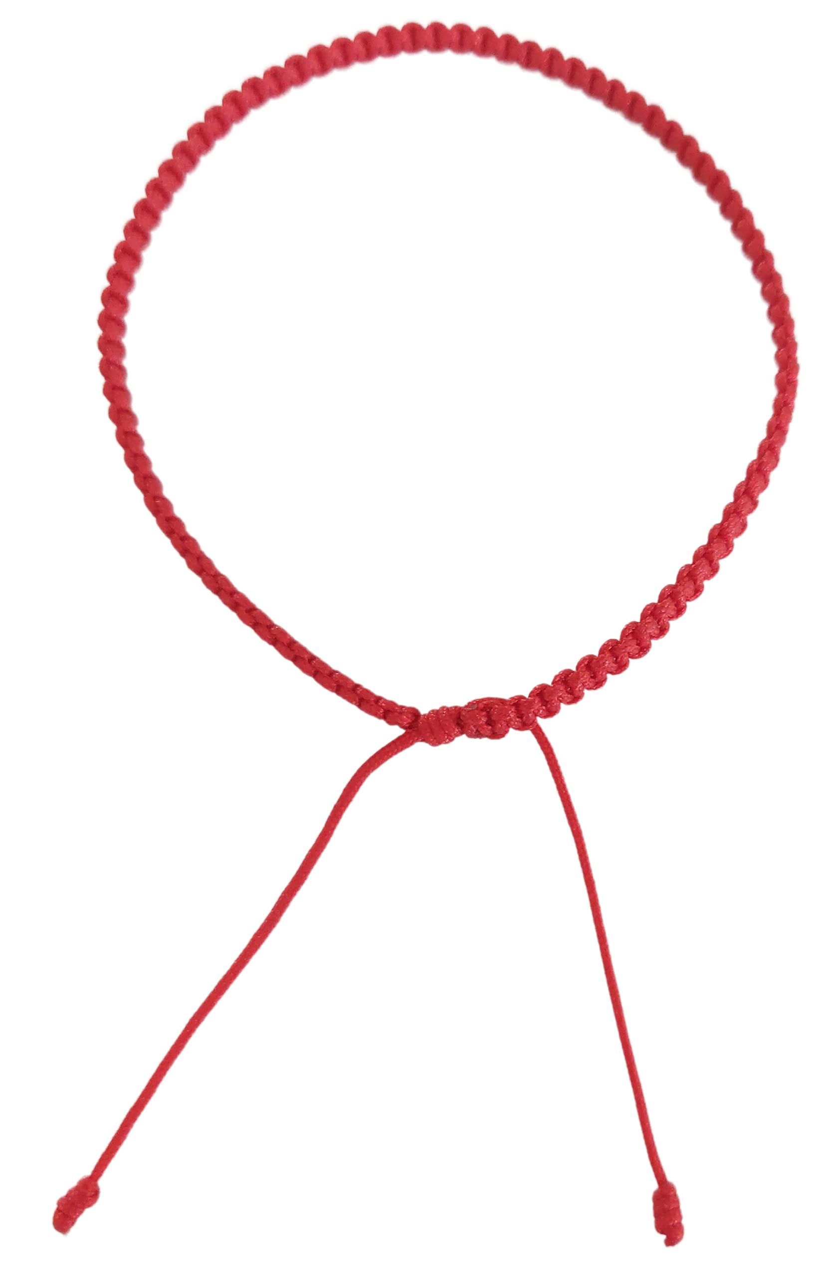 Handmade Red String Macrame Bracelet for Men - Boho Style Adjustable Rope Wristband - Perfect for Yoga, Meditation, Gifts and Spiritual Protection