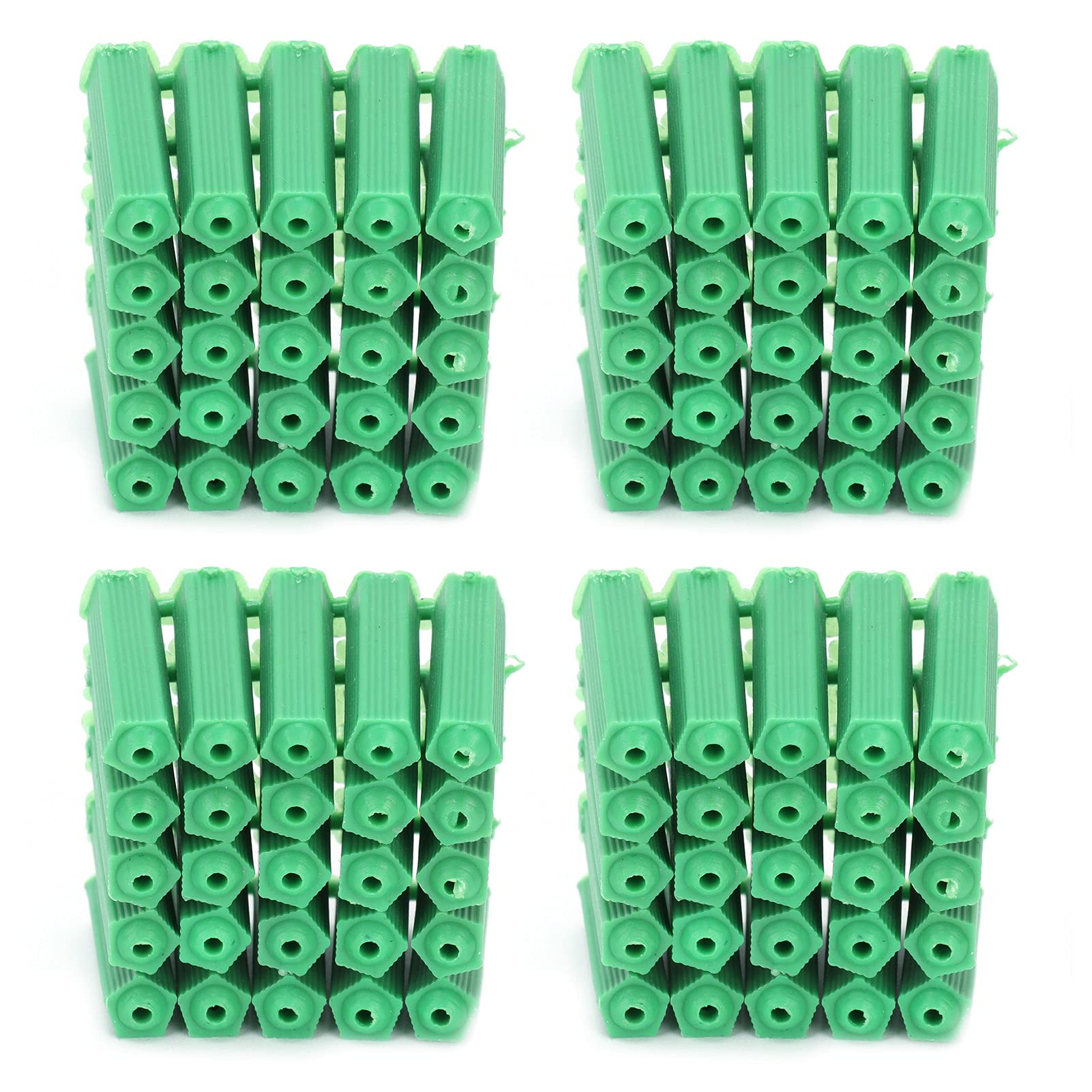 Durable M6 Plastic Expansion Pipe Anchors - Wear-Resistant Wall Screw Tubes for Cabinets, Switches, Coat Racks & Picture Frames | Perfect for Home Organization & DIY Projects