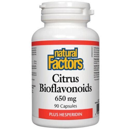 Natural Factors Citrus Bioflavonoids 650mg - 90 Capsules | Antioxidant & Immune Support Supplement | Supports Healthy Circulation & Collagen Production | Perfect for Daily Wellness Routine & Seasonal Health Maintenance
