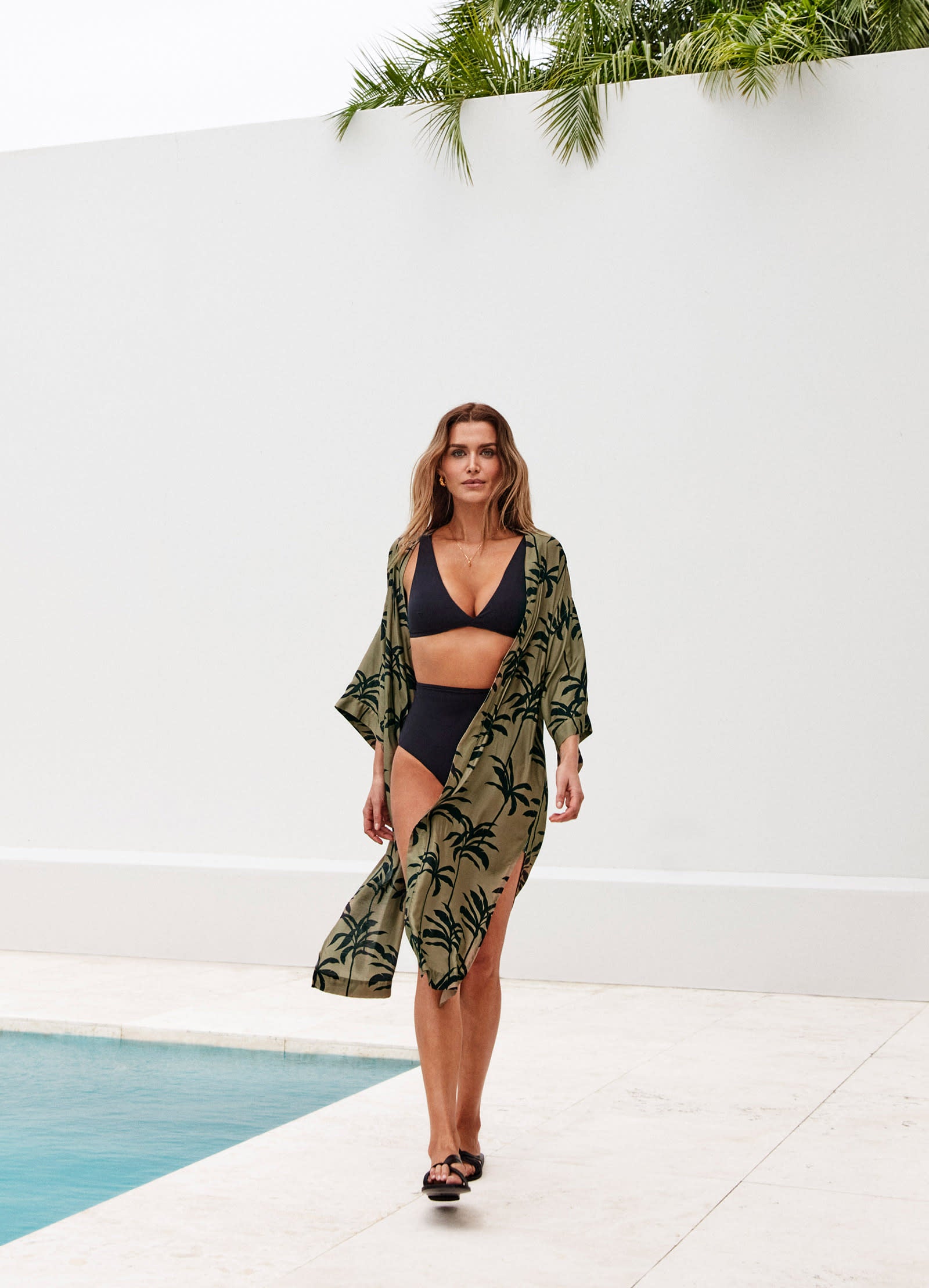 Premium Olive Green Beach Robe for Women - Soft & Lightweight Cover Up - Perfect for Poolside, Spa, and Vacation Wear