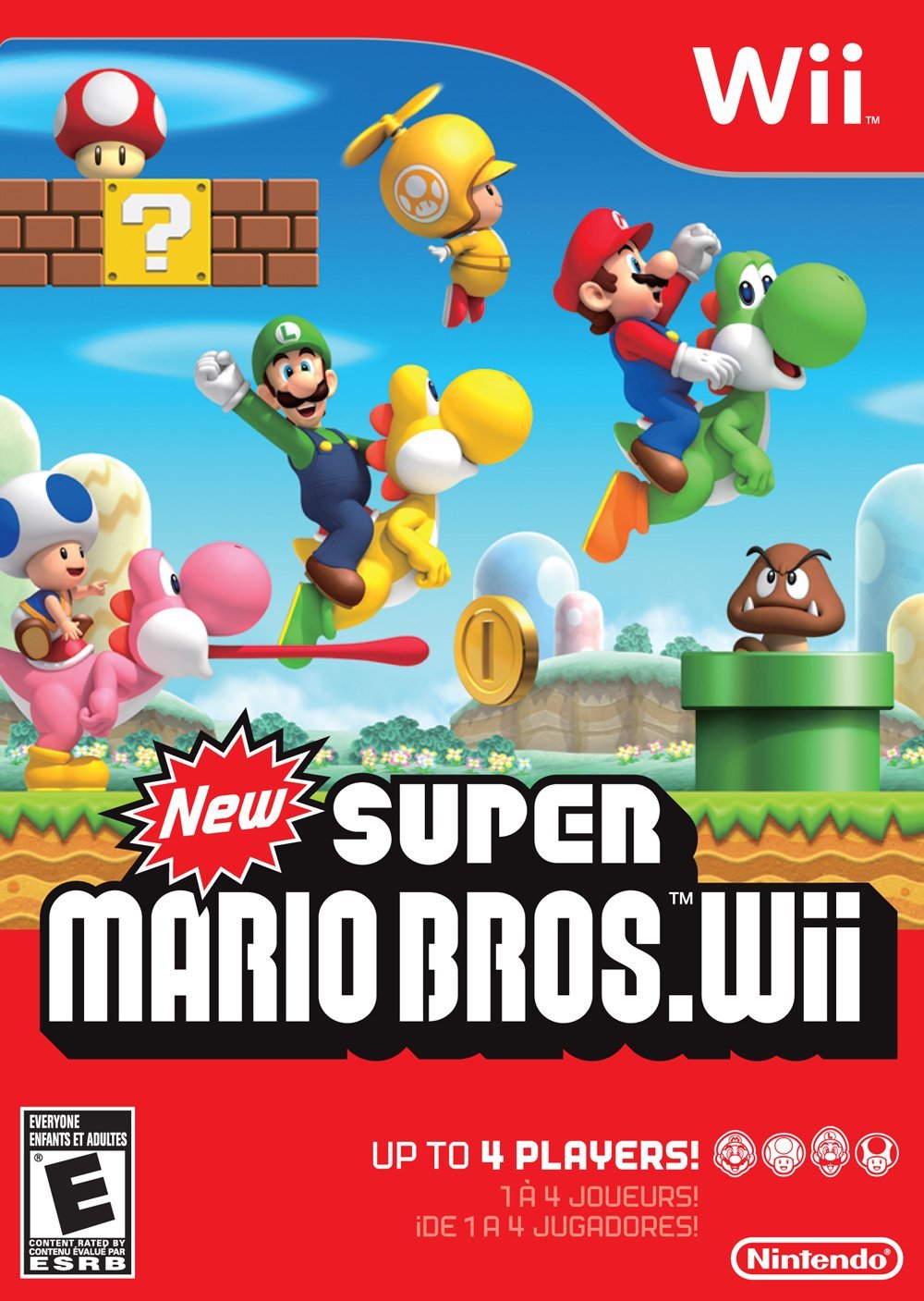 New Super Mario Bros Wii Game - Best-Selling Nintendo Wii Adventure for Kids & Adults - Perfect for Family Game Nights & Party Entertainment