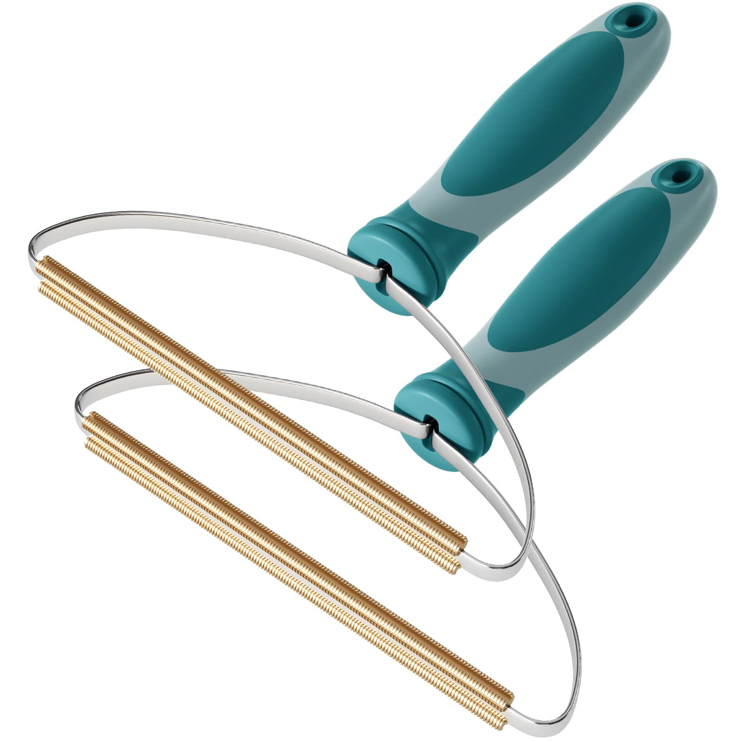 Pet Hair Remover Tool - 2 Pack Green Lint Cleaner for Dogs & Cats | Portable Fur Removal Brush for Carpets, Furniture, Car Seats & Pet Beds | Effective Hairball Shaver & Fuzz Roller for Home & Car Cleaning