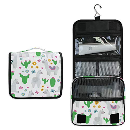 Linomo Hanging Travel Toiletry Bag for Women & Men - Waterproof Large Cosmetic Makeup Organizer with Hook - Perfect for Vacation, Camping & Gym Essentials Storage