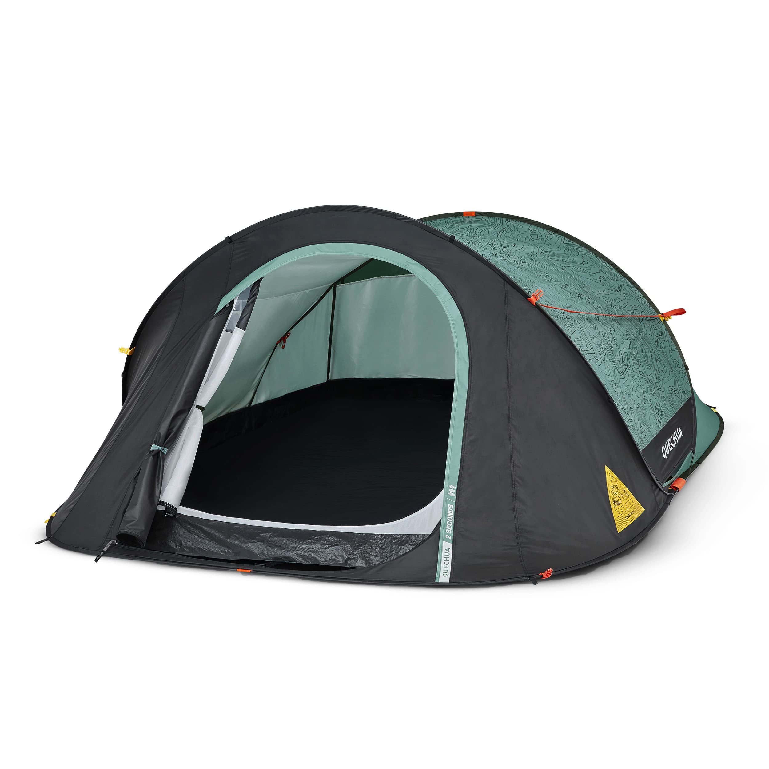 Quechua Pop-Up Camping Tent - Lightweight, Waterproof & Easy Setup for Outdoor Adventures, Hiking, Beach & Festivals