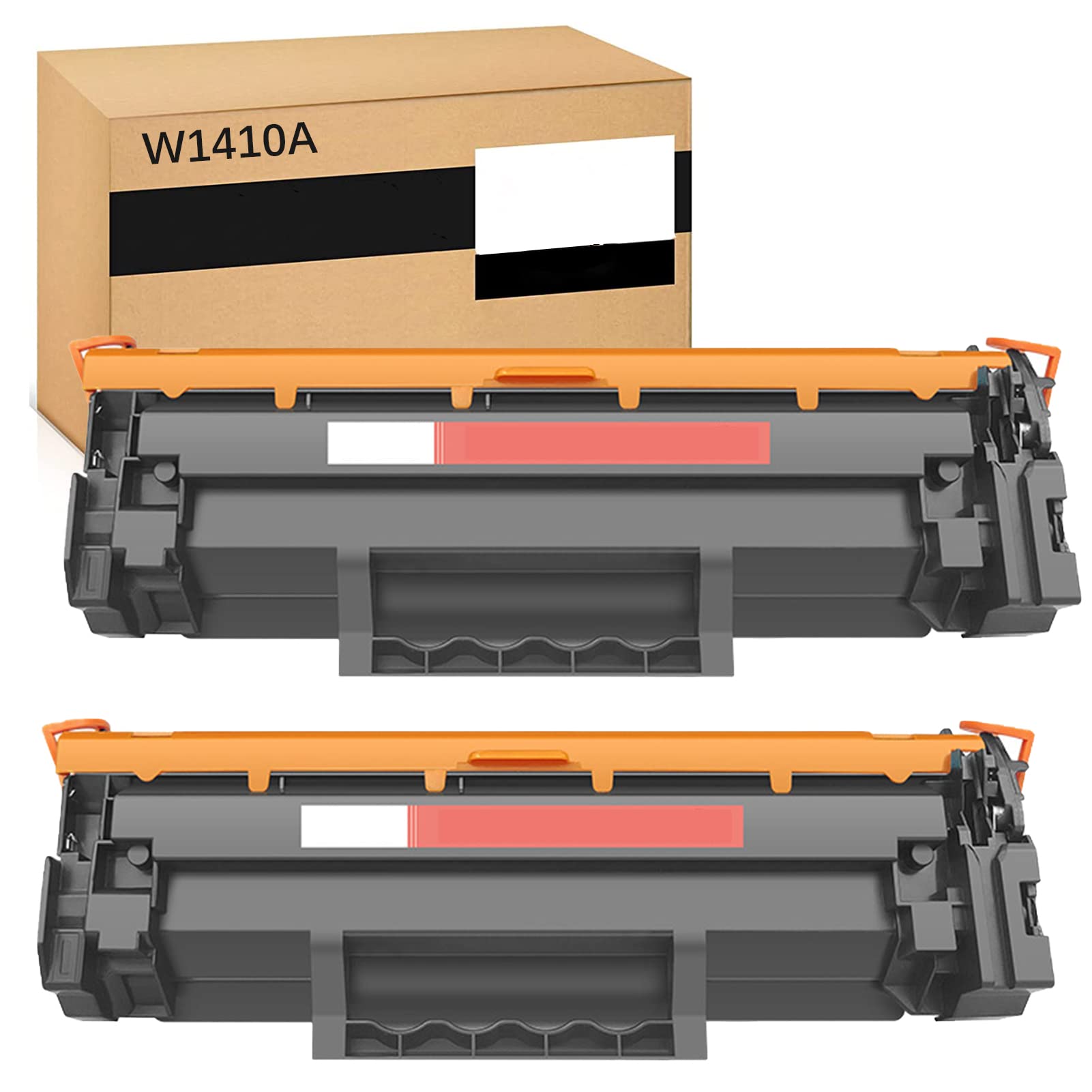 HP W1410A Compatible Toner Cartridge (2-Pack) - No Chip Black Ink for LaserJet Pro M110w & MFP M139/M140w/M140we Printers - Office & Home Printing Solution