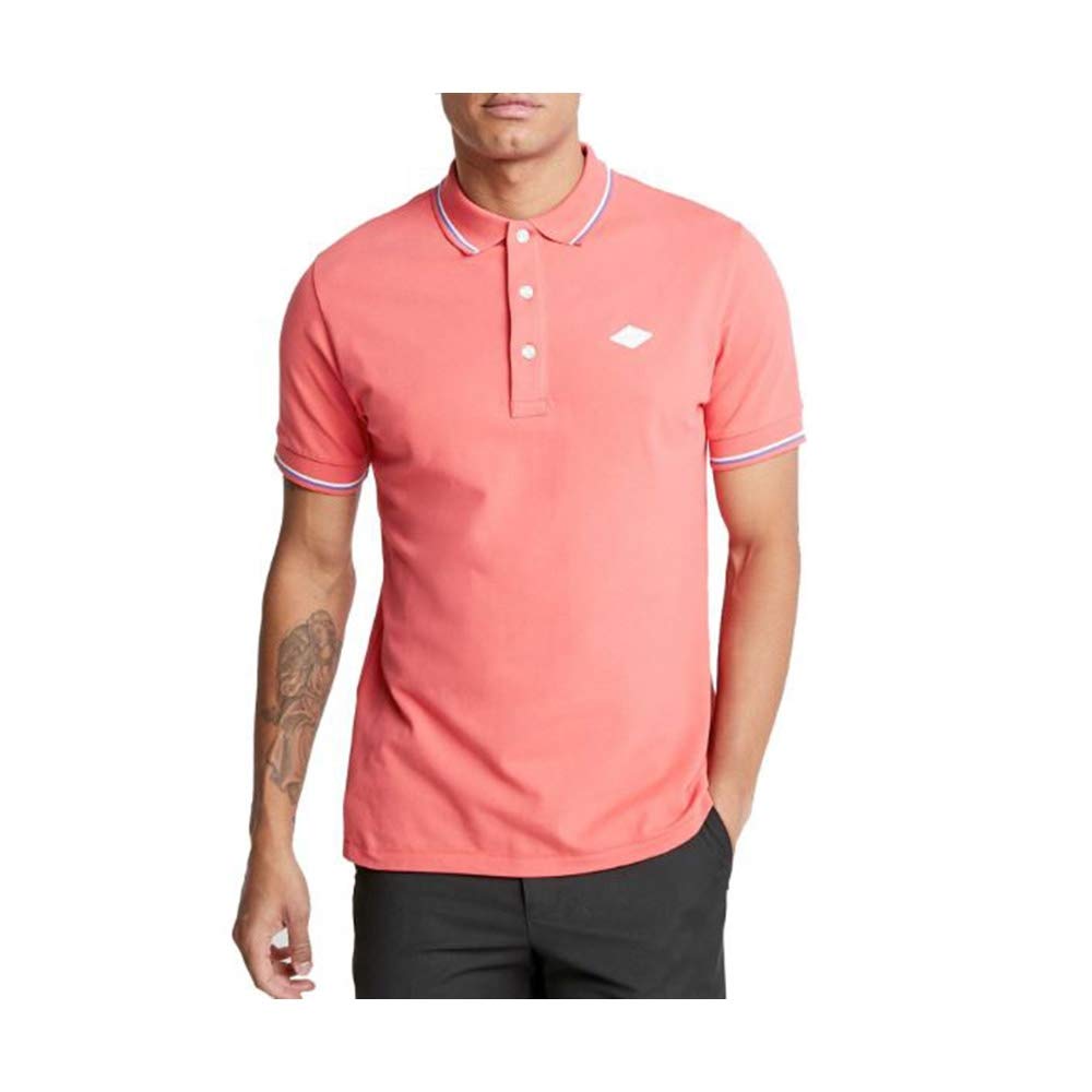 Replay Cotton Pink Polo Shirt for Women - Soft Casual Short Sleeve Top for Summer, Golf, and Office Wear | Breathable & Comfortable