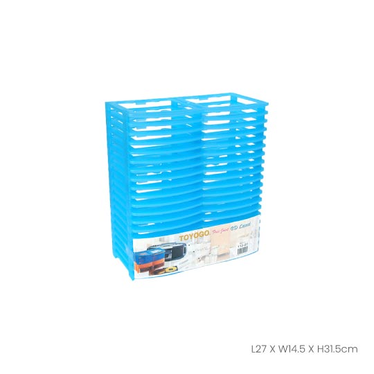 CD Rack Twin - Holds 112 CDs (20 Pairs) - Space-Saving Media Storage Organizer for Home, Office, or Studio