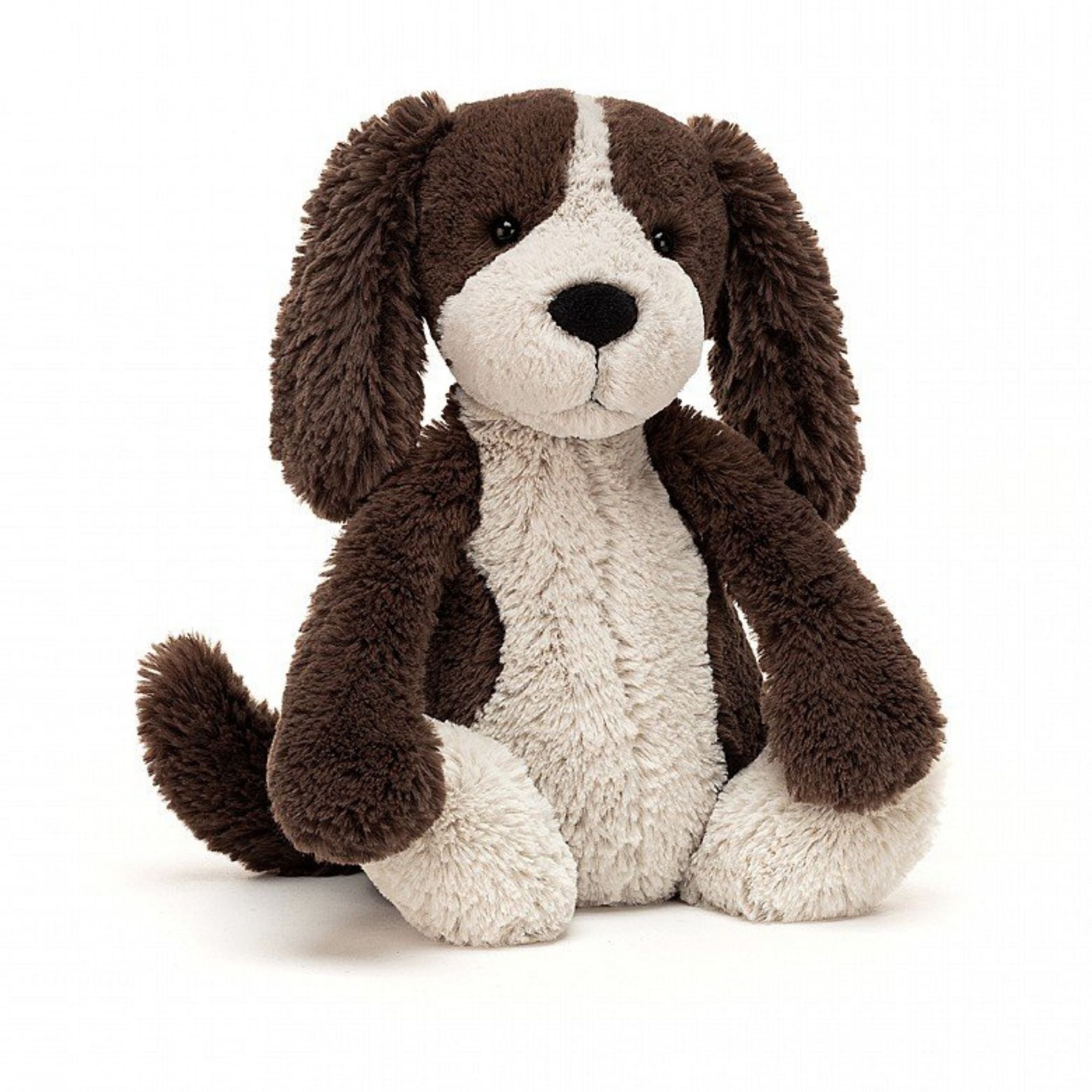 Jellycat Bashful Fudge Puppy Large Plush Toy - Soft Cuddly Stuffed Animal for Kids, Baby Shower Gift & Nursery Decor