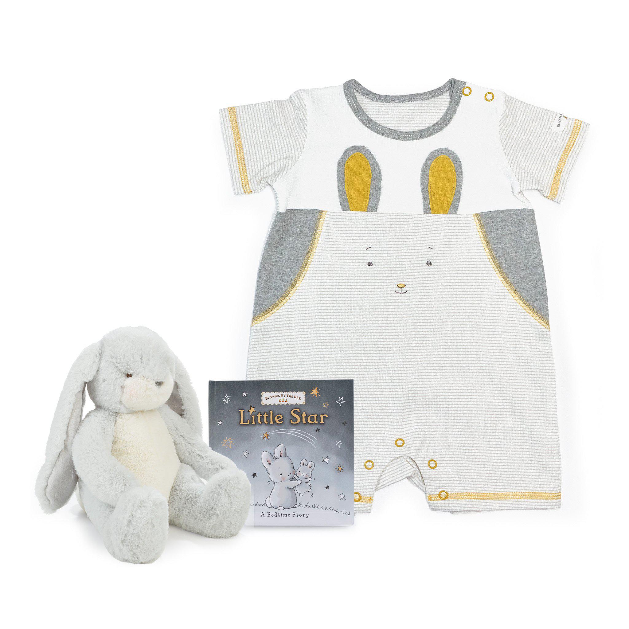 Adorable Bloom Bunny Romper Baby Gift Set - Soft Cotton Outfit for Newborns & Infants - Perfect for Photoshoots, Easter, and Special Occasions