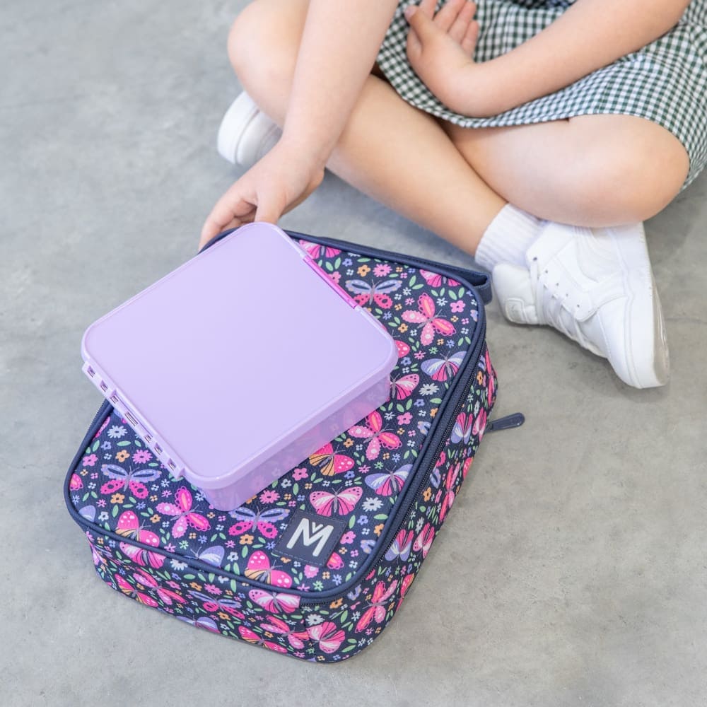 Leakproof Bento Lunch Box with 3 Compartments for Adults & Kids - Dusk Color | Perfect for School, Office & Picnics