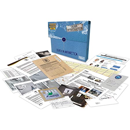 Unsolved Crime Case Files: Death in Antarctica - Mystery Detective Game for Adults & Teens - Perfect for Game Nights & Cold Case Enthusiasts