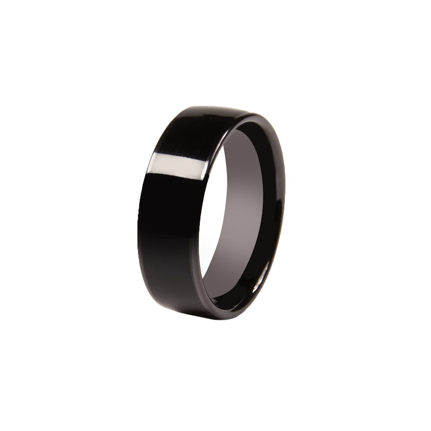 CNICK Tesla Smart Ring Accessories: Ceramic Key Replacement Ring for Model 3/Y/X/S & Cybertruck - Keyless Entry, NFC Technology (10 Pack, Black) | Perfect for Tesla Owners Who Want Keyless Convenience & Stylish Accessory