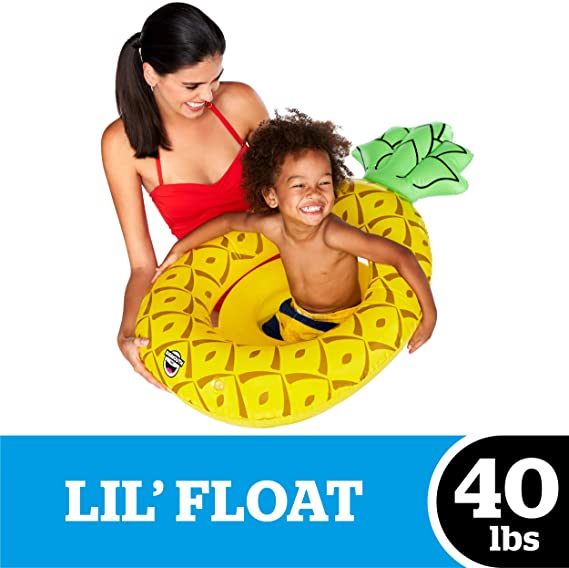 Pineapple Lil Float - Cute Pineapple Pool Float for Kids & Adults - Fun Inflatable Pool Toy for Summer Beach, Pool Party & Vacation