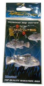 Premium Black Fish Rig with #5 Hook - Strong & Durable Saltwater Fishing Gear for Surf, Pier & Boat Angling