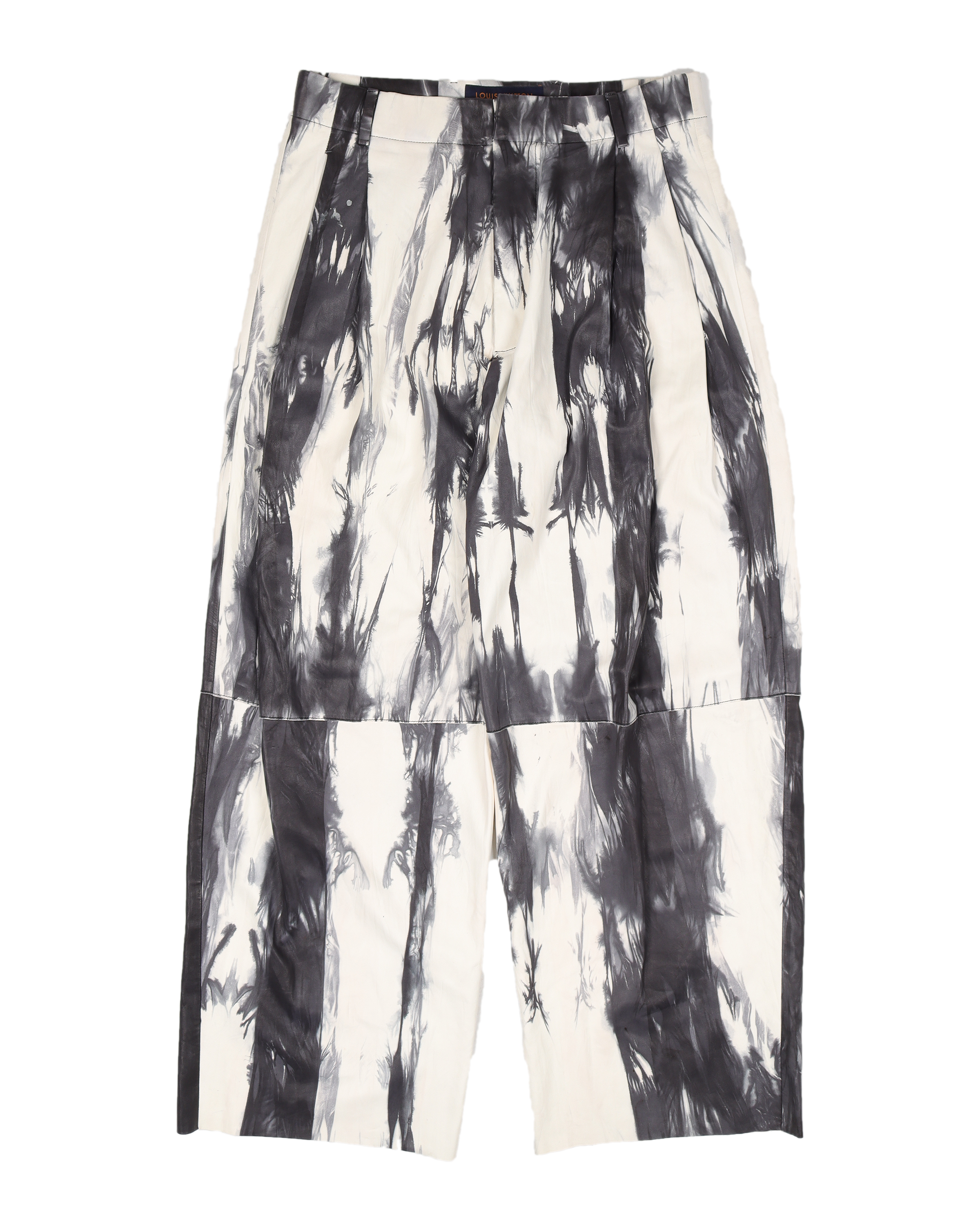 Rainbow Tie Dye Wide Leg Leather Pants for Women - Boho Chic Hippie Style Lounge Pants for Casual Wear, Music Festivals & Yoga