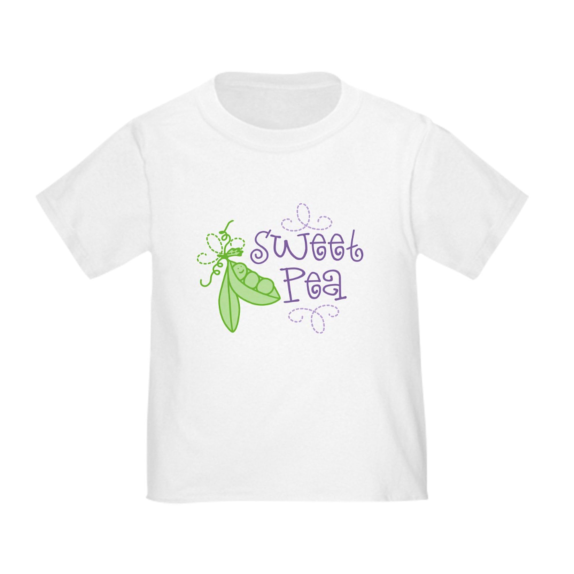 Sweet Pea Toddler T-Shirt - 100% Cotton Cute Graphic Tee for Boys & Girls | Perfect for Playdates, Daycare & Family Photos