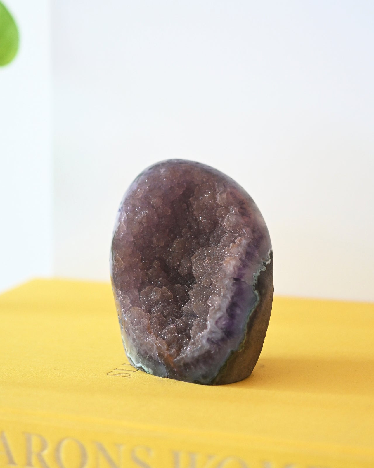 4 Inch Natural Amethyst Druzy Freeform Stone - Healing Crystal for Meditation, Home Decor & Jewelry Making