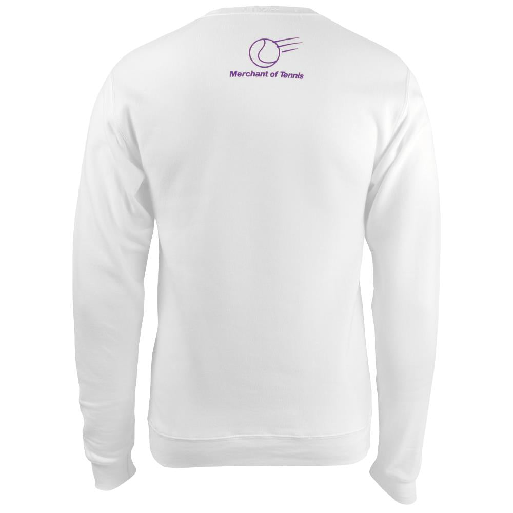 Unisex 92 Vintage Crewneck Sweater - White | Classic Cotton Pullover for Men & Women | Perfect for Casual Wear, Tennis Outfits & Winter Layering