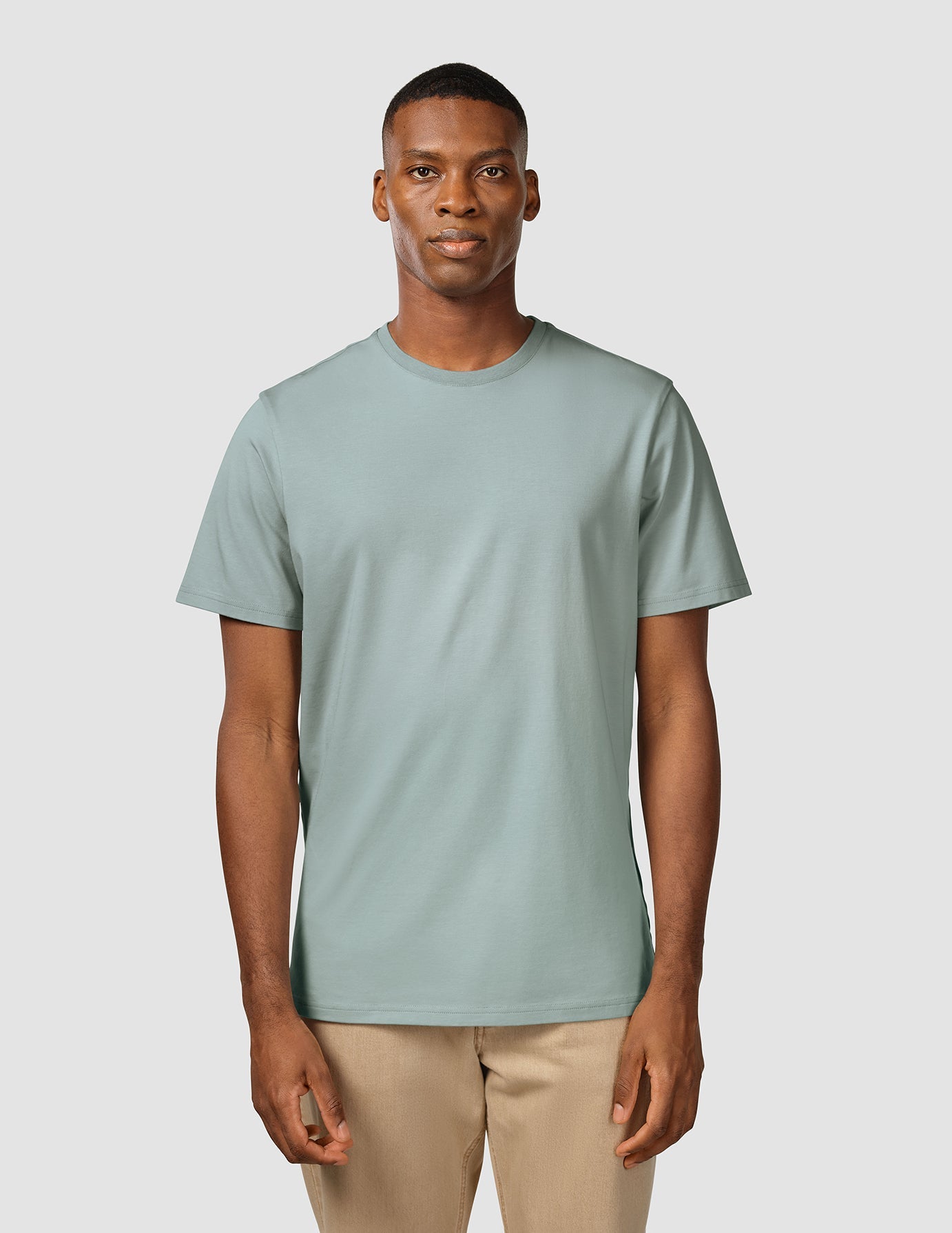 Premium Supima Cotton T-Shirt for Men - Soft & Breathable Peppermint Green Tee - Perfect for Casual Wear, Gym & Everyday Comfort