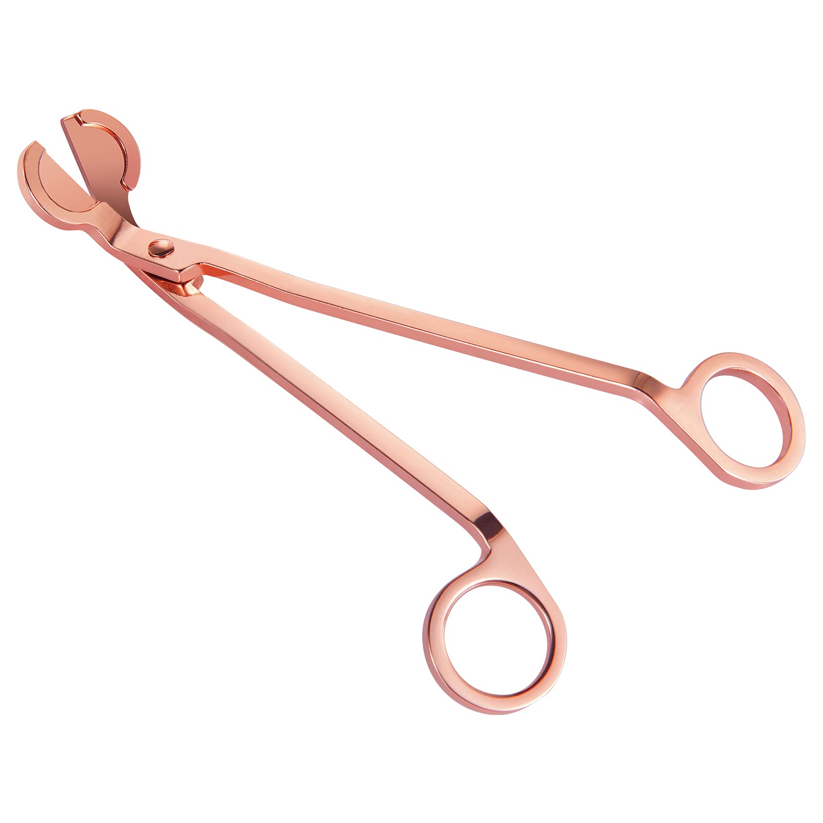 Premium Stainless Steel Candle Wick Trimmer & Scissors - Rose Gold Wick Cutter for Even Burning, Reduces Soot | Perfect for Soy, Beeswax & Jar Candles at Home, Spa, Restaurant & Wedding Decor