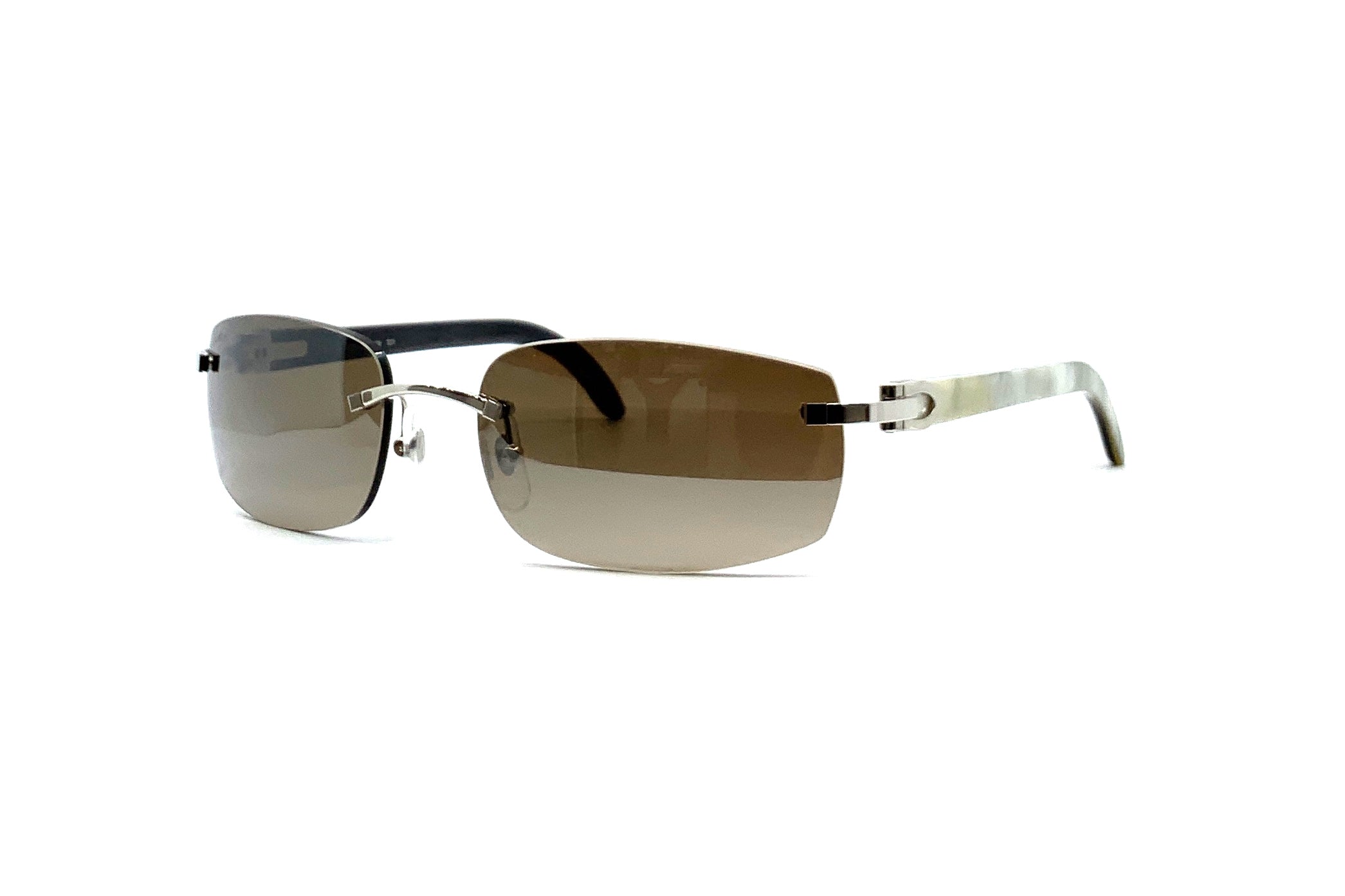 Cartier C Décor CT0018RS Buffalo Horn Sunglasses - Luxury Designer Shades for Men & Women | Perfect for Outdoor Activities, Travel & Fashion Accessories
