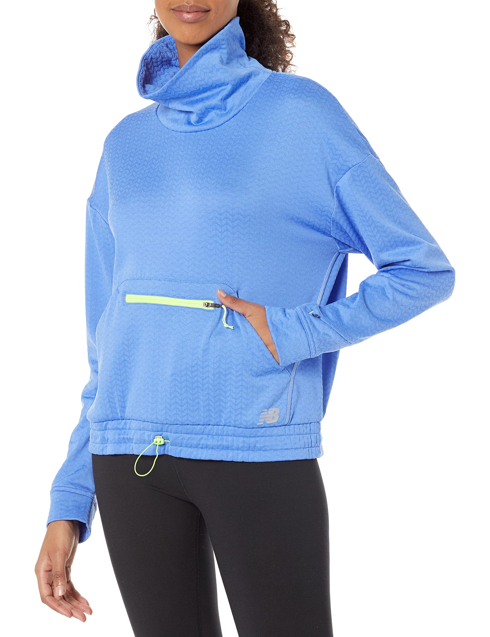 New Balance Women's Nb Heat Grid Funnel Pullover Hoodie - Lightweight Athletic Jacket for Running, Gym & Outdoor Activities