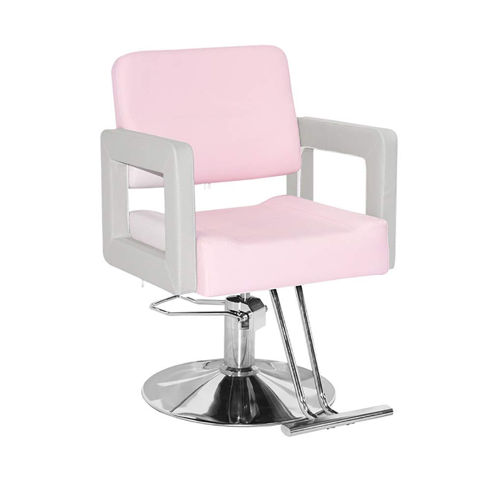 Professional Hydraulic Lift Salon Barber Chair - Pink Swivel Styling Chair for Hairdressing & Beauty Salon, Perfect for Barber Shops, Home Salons, and Professional Stylists