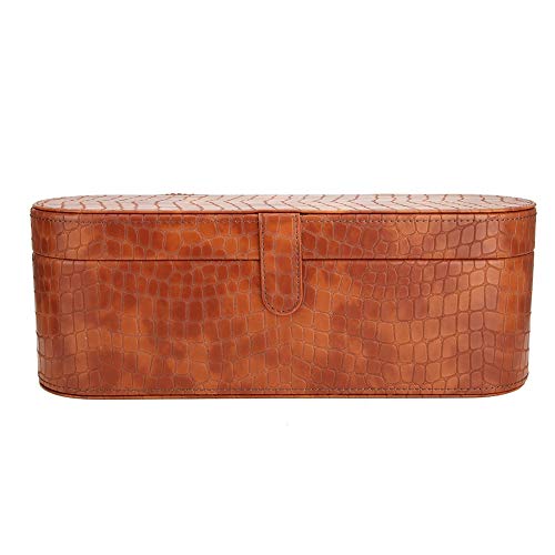 Premium Composite Travel Storage Box - Portable Organizer for Hair Dryer, Jewelry & Makeup (Brown) | Perfect for Travel, Home & Office Organization