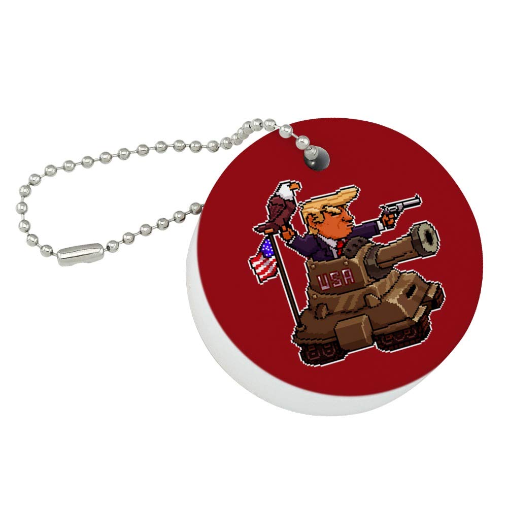 Trump Patriotic Keychain - American Eagle Flag Design for Fishing & Boating