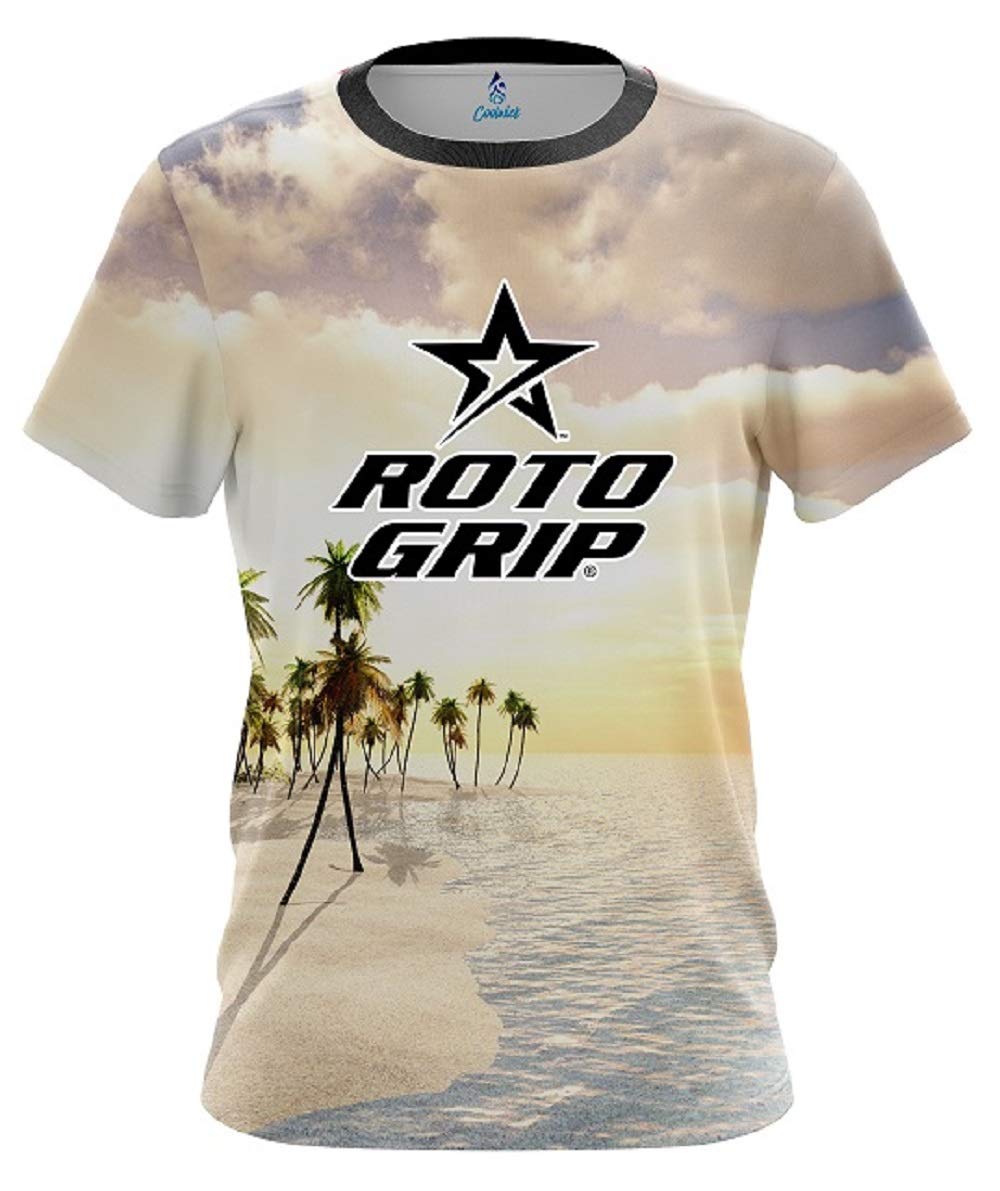 Roto Grip Summer Island Bowling Jersey - Breathable Performance Shirt for Bowlers - Perfect for League Play & Tournament Competition