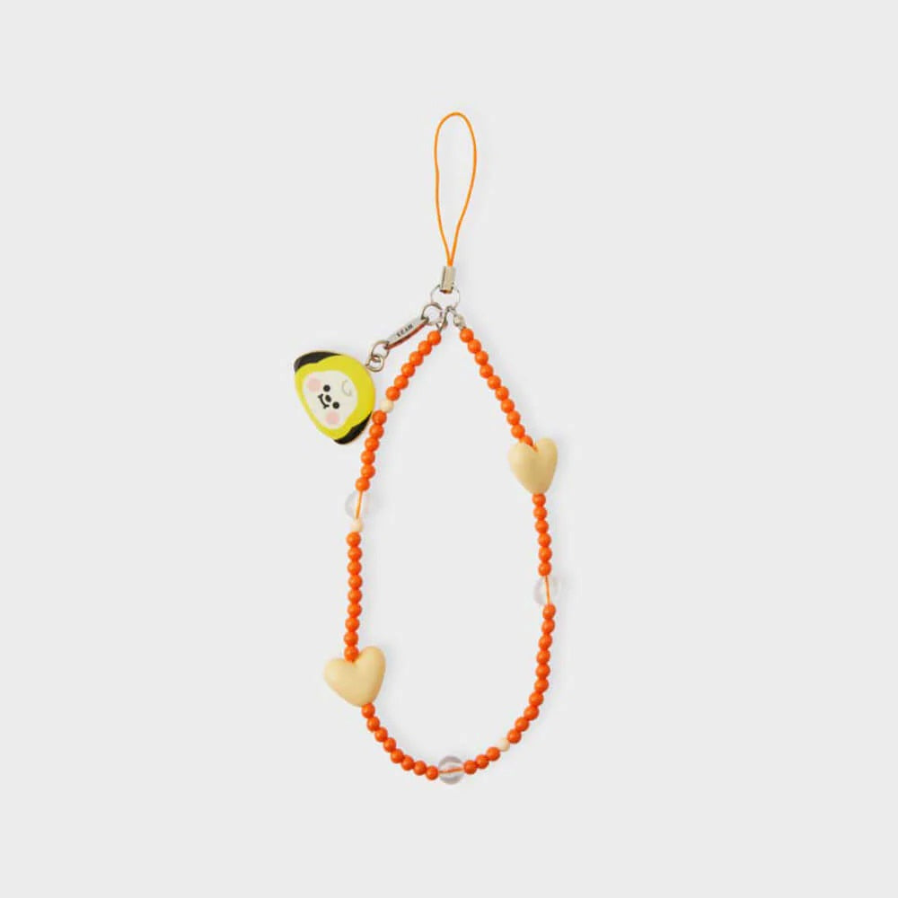 BT21 BABY Phone Bead Strap Keychain - Cute Chimmy Character Accessory for Phone, Keys & Bags | Perfect Gift for K-Pop Fans & BT21 Lovers | Use for Daily Essentials, Cosplay & Collectibles
