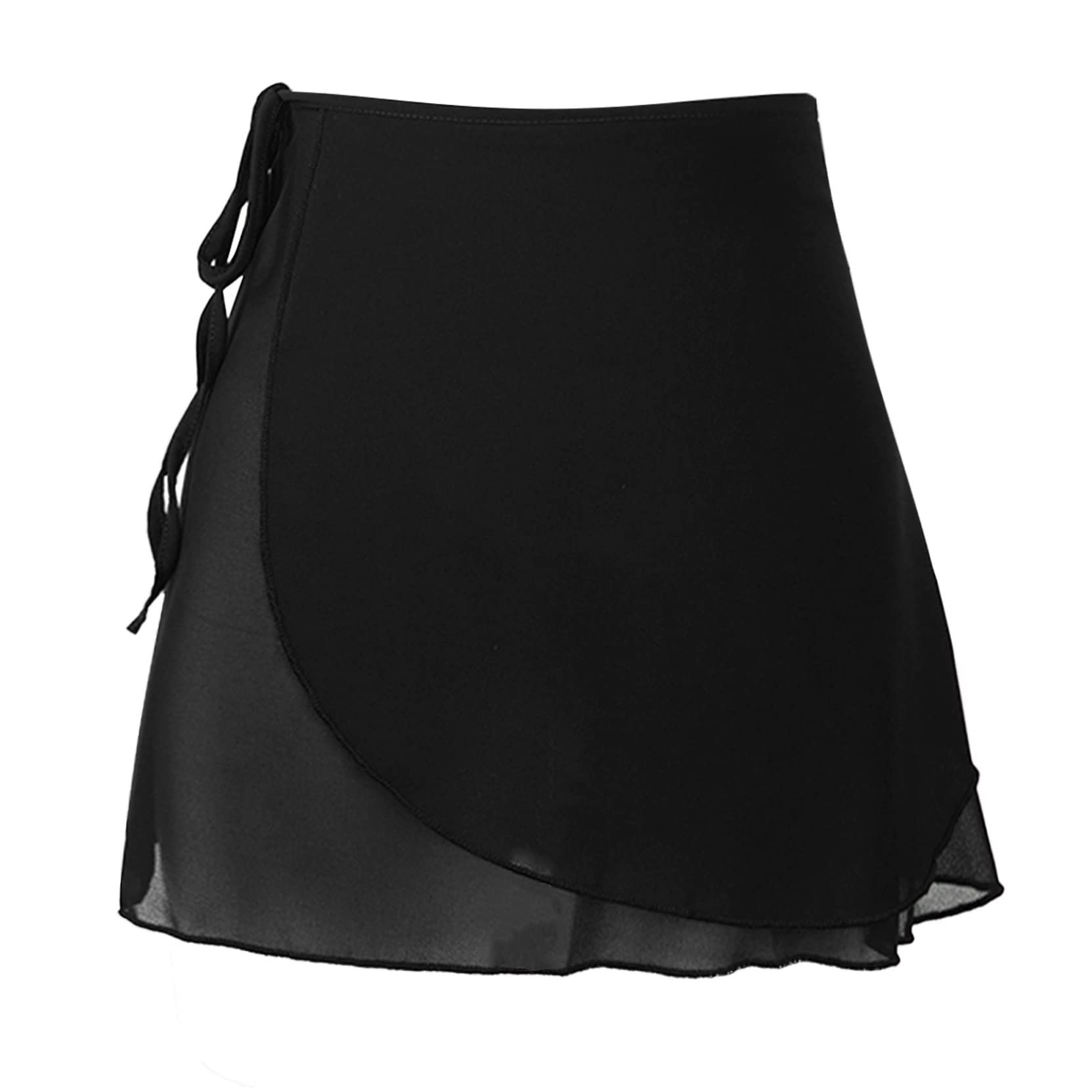 Women's Gradient Chiffon Ballet Dance Skirt Wrap Over Scarf Short Skirt for Ballet, Contemporary, and Performance Dance