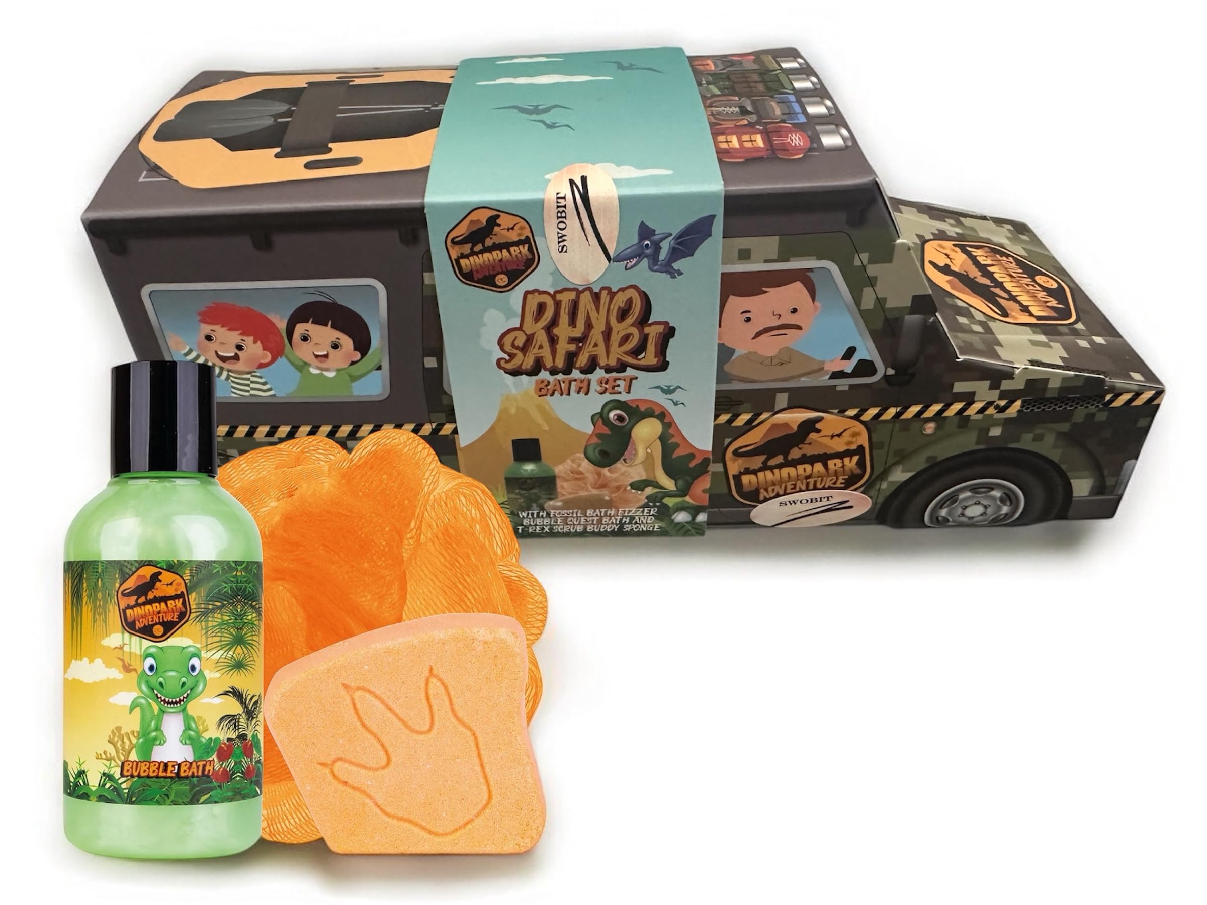 Kids Bath Set with Reusable Gift Box - Fun & Safe Bath Time Essentials for Toddlers & Children