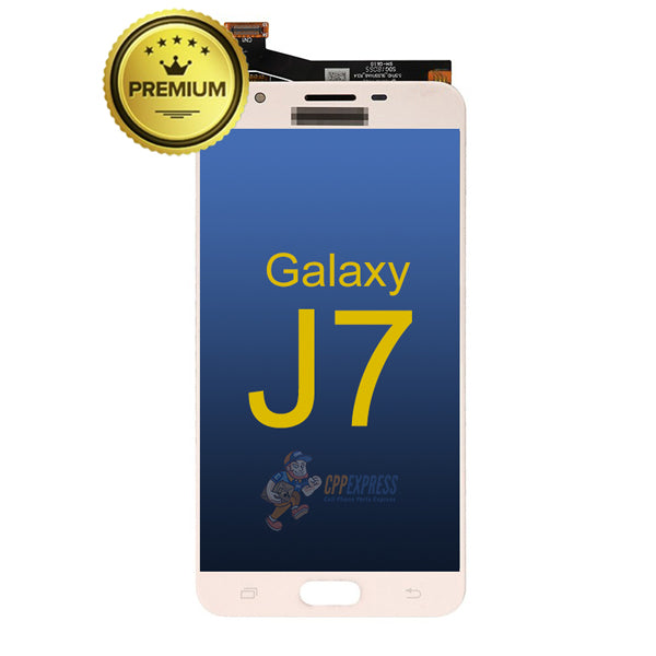 Samsung Galaxy J7 On7 (G610 / 2016) LCD Touch Screen Digitizer & Assembly without Frame - Black Replacement Part for DIY Repair | Perfect for Cracked or Unresponsive Screen Fixes
