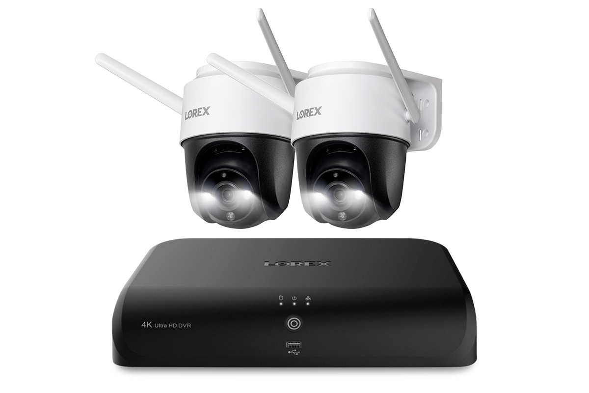 Lorex Fusion 4K 12-Channel Security Camera System (8 Wired + 4 WiFi) with 2TB DVR & Two 2K Pan-Tilt Outdoor WiFi Cameras - Home & Business Surveillance Solution