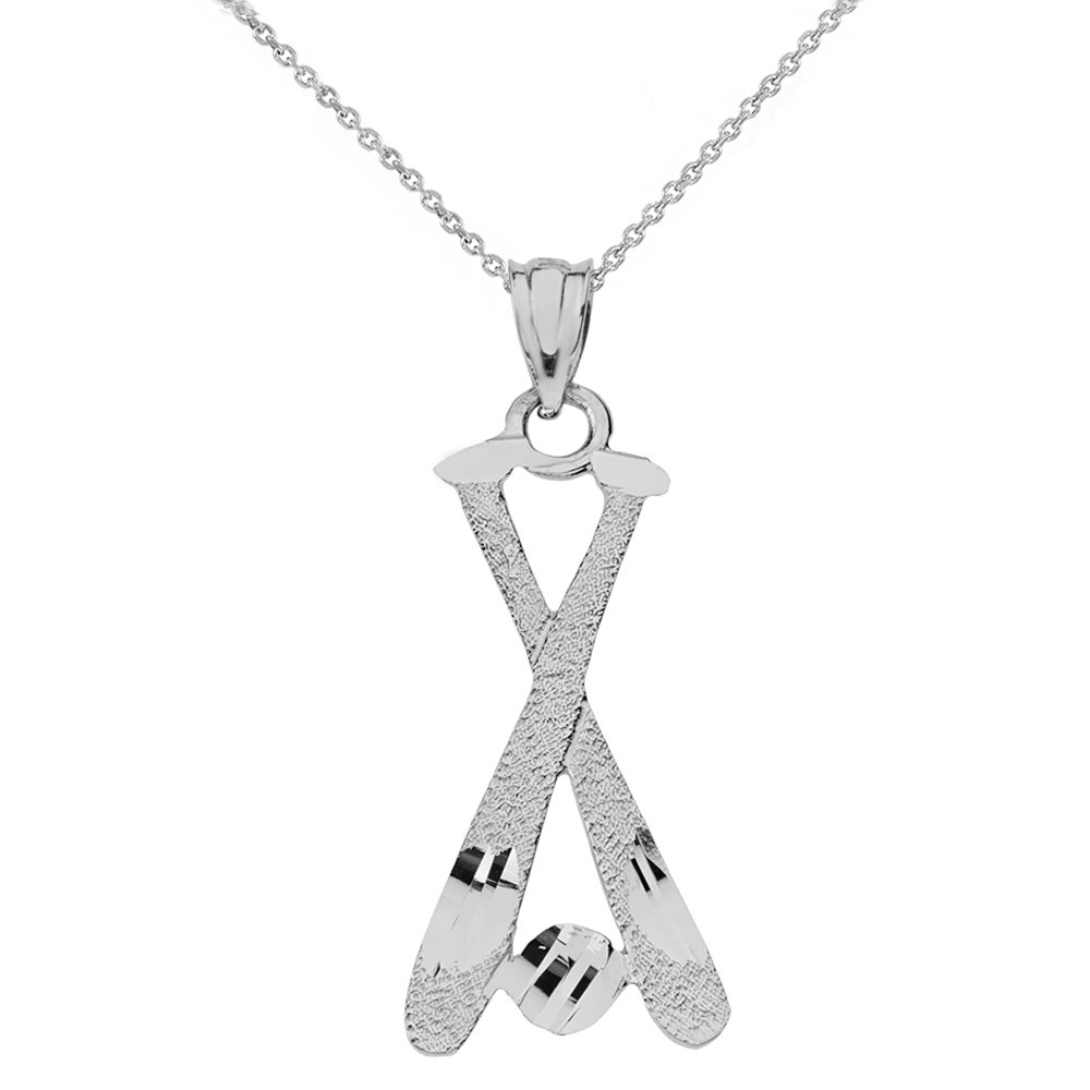 Baseball Bat & Ball Pendant Necklace for Men & Women - Sports Jewelry Gift for Baseball Fans & Players - Perfect for Games, Gifts & Everyday Wear