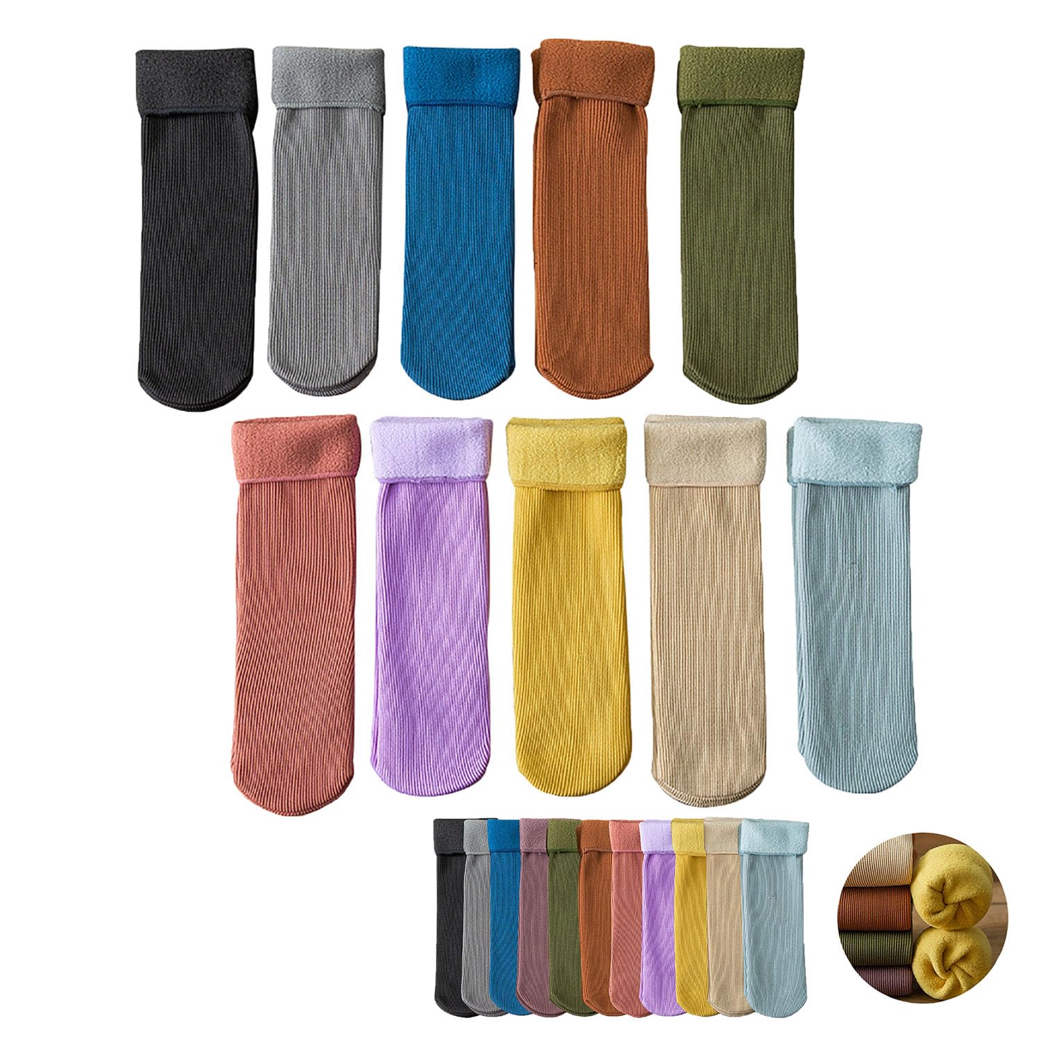 Manlira Women's Ultra-Soft Velvet Thermal Socks - Fleece-Lined Winter Warm Snow Socks for Cold Weather | Cozy Indoor & Outdoor Wear for Hiking, Snowboarding & Home Comfort